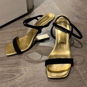 Gold Jeffrey Campbell Strappy Heels